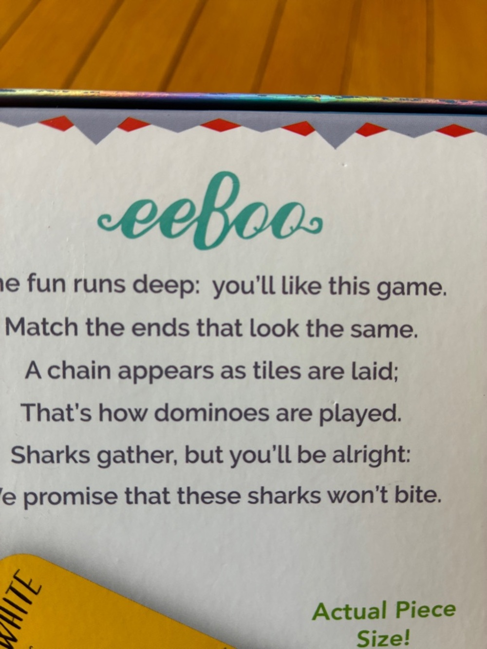 eeboo - GIANT SHINY SHARK DOMINOES - Picture 9 of 13